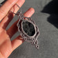 Selah | Gray Amethyst Macrame Necklace
