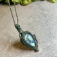 Ivy | Labradorite Macrame Necklace