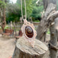 Rhea | Ammonite Macrame Necklace