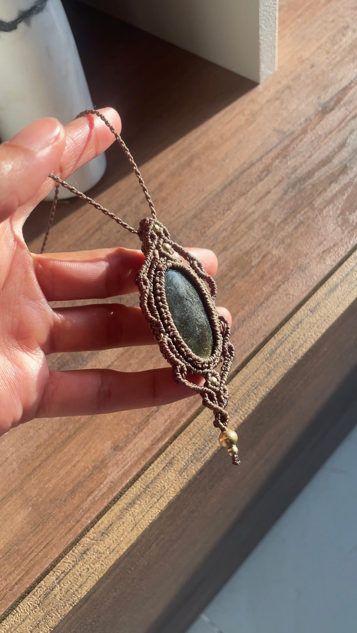 Gaia | Golden Sheen Obsidian Necklace