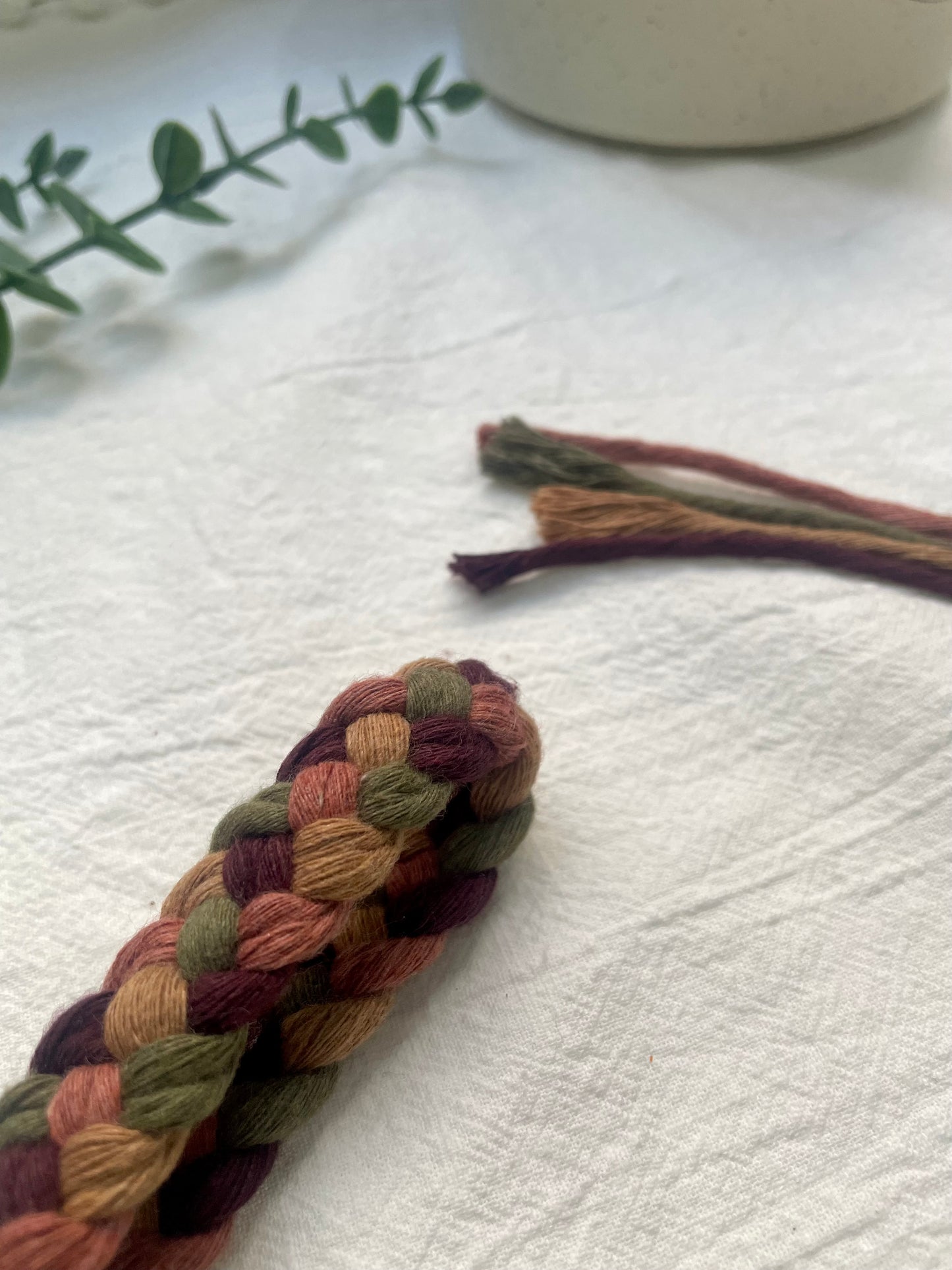 Maple | Macrame Wristlet Keychain