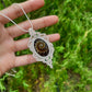Rhea | Ammonite Macrame Necklace