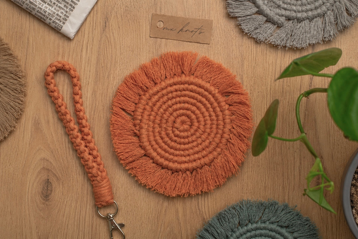 Boho Macrame Coasters