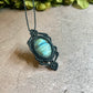 Ocean Eyes | Labradorite Macrame Necklace