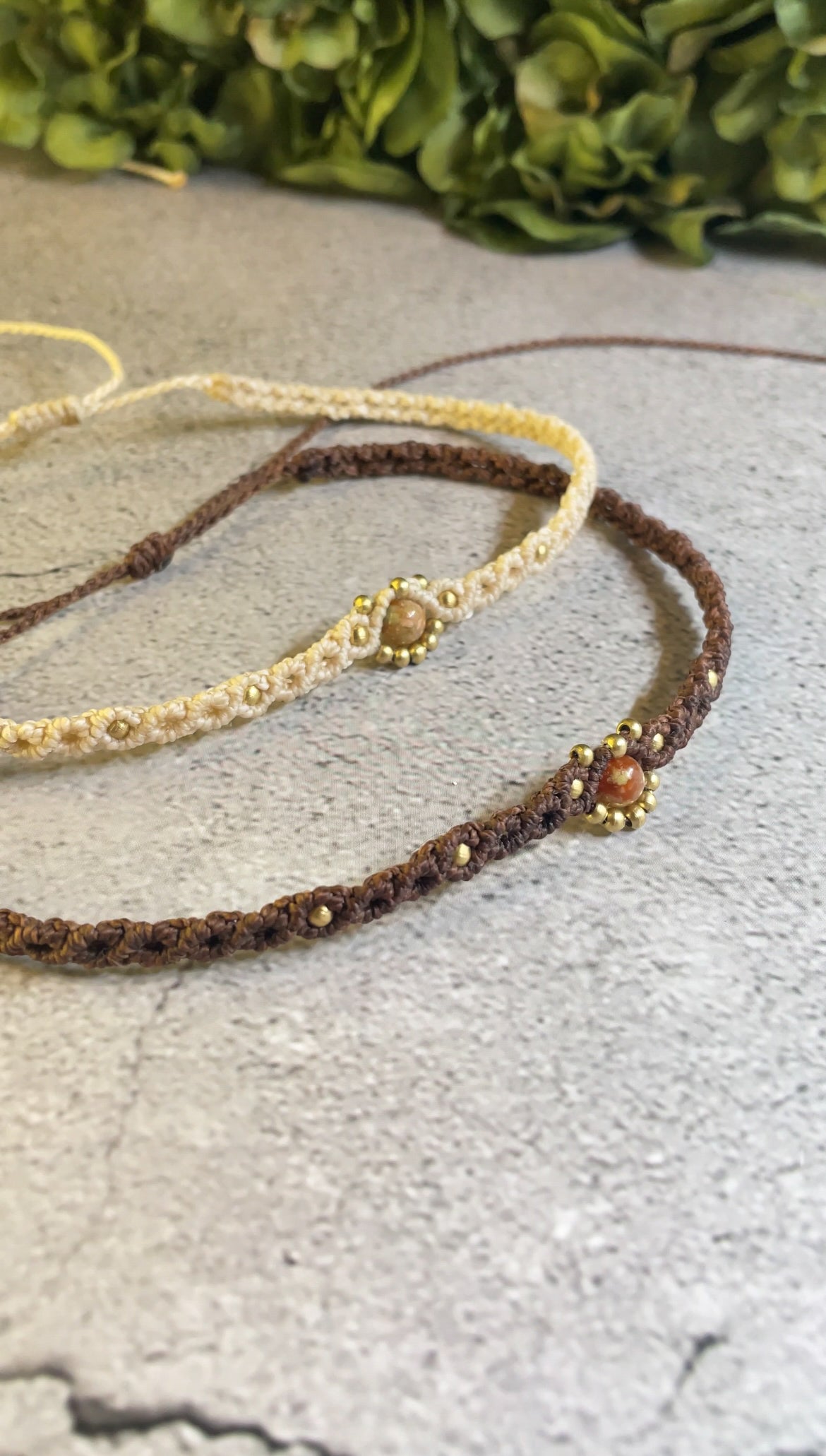 Eretha | Autumn Jasper Macrame Choker Necklace