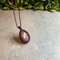 Maeve | Strawberry Quartz Macrame Necklace