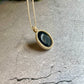 Ava | Druzy Onyx Macrame Necklace