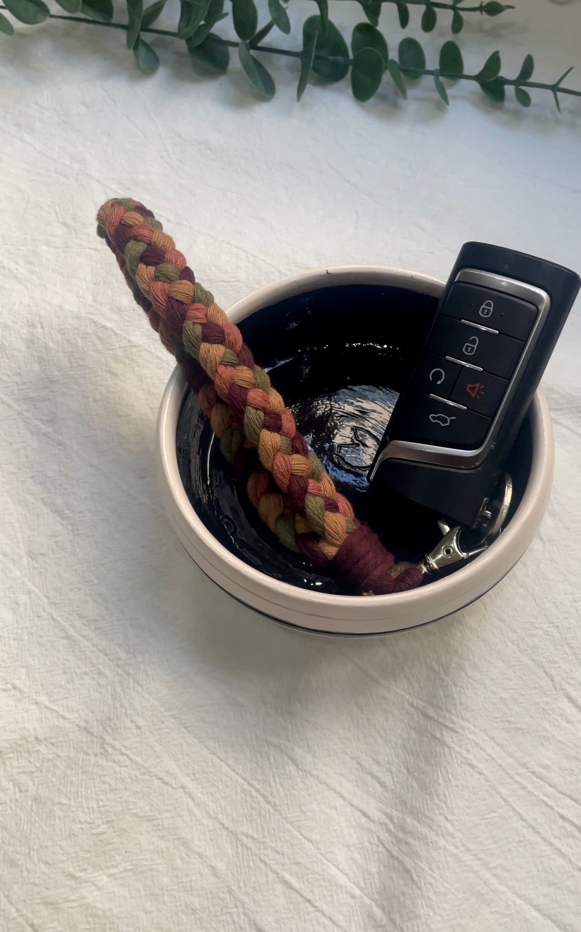 Maple | Macrame Wristlet Keychain