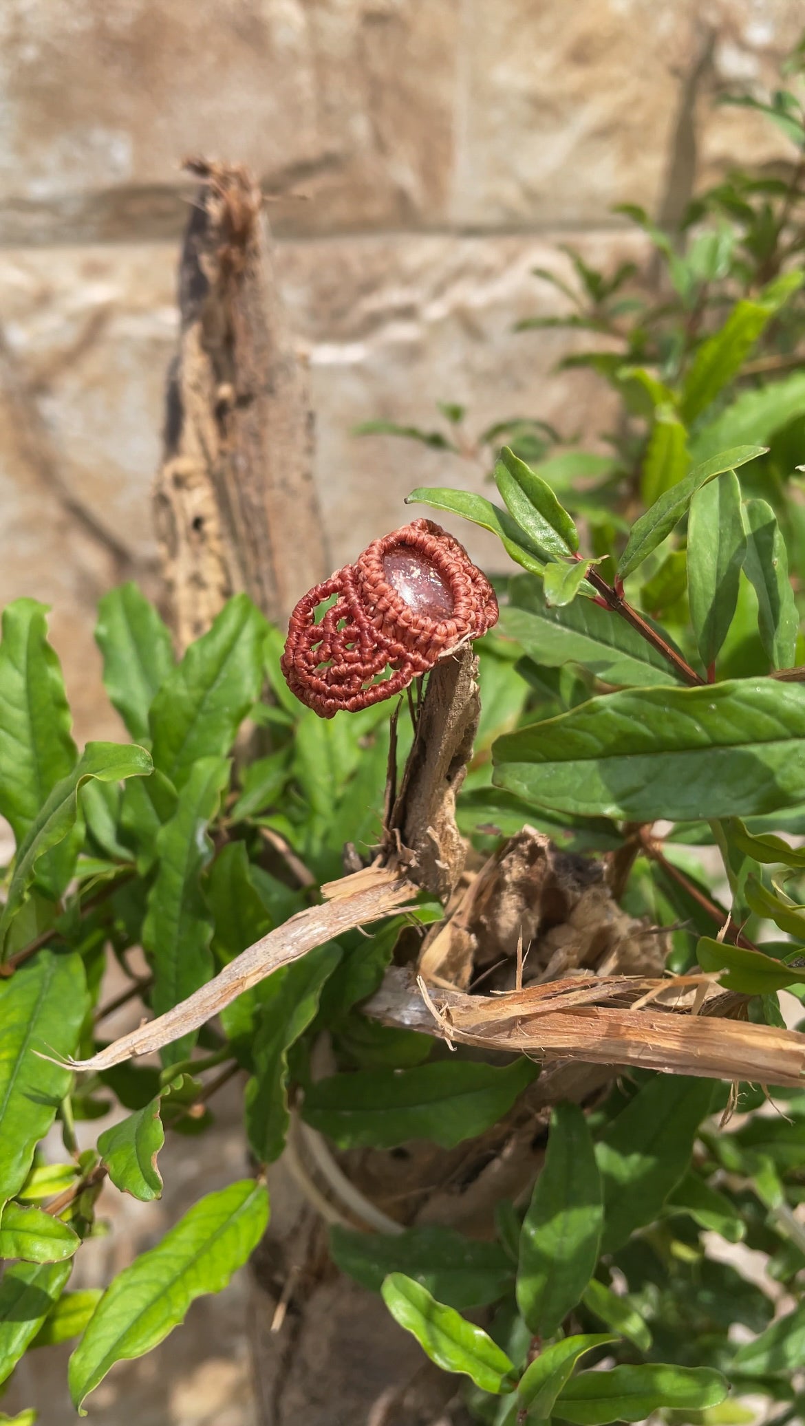 Travel Collection: Radiance | Sunstone Macrame Ring