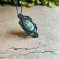 Ocean Eyes | Labradorite Macrame Necklace