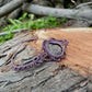 Lila | Ammonite Macrame Bracelet