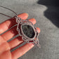 Selah | Gray Amethyst Macrame Necklace