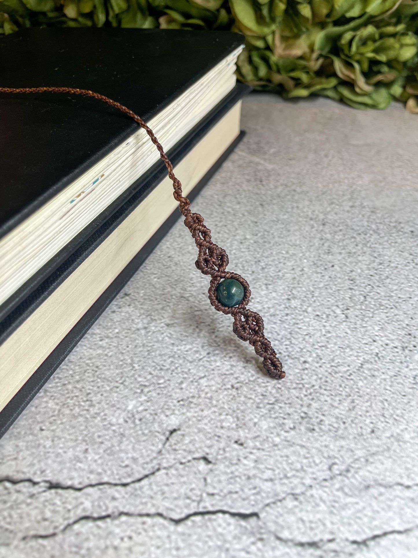 Grounded Tales | Fancy Jasper Macrame Bookmark