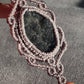 Selah | Gray Amethyst Macrame Necklace