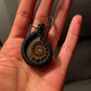 Nyra | Ammonite Macrame Keychain