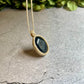 Ava | Druzy Onyx Macrame Necklace