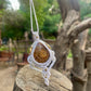 Lina | Ammonite Macrame Necklace
