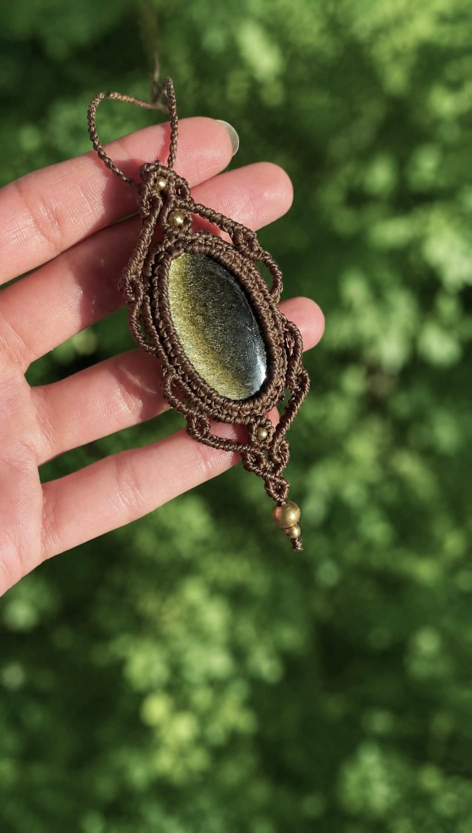 Gaia | Golden Sheen Obsidian Necklace