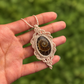 Rhea | Ammonite Macrame Necklace