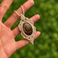 Rhea | Ammonite Macrame Necklace
