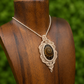 Rhea | Ammonite Macrame Necklace