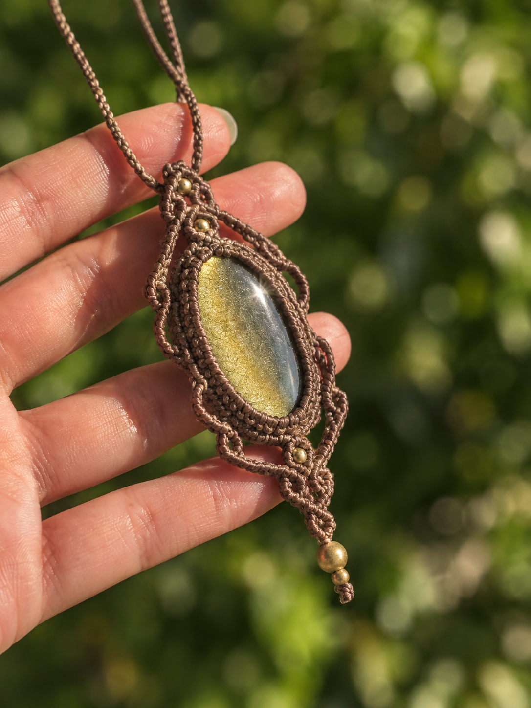 Gaia | Golden Sheen Obsidian Necklace