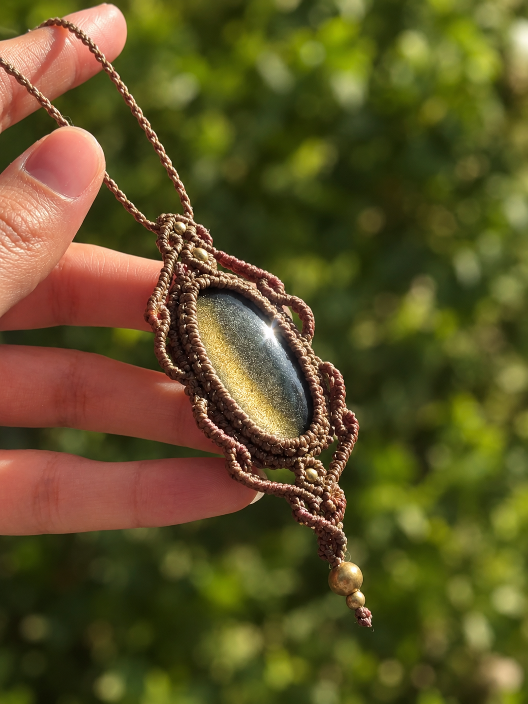 Gaia | Golden Sheen Obsidian Necklace