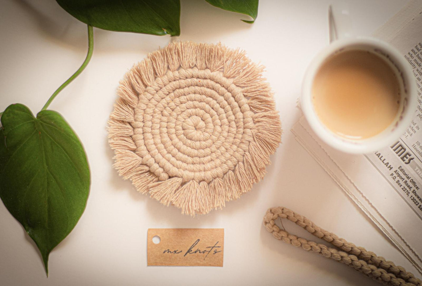 Boho Macrame Coasters