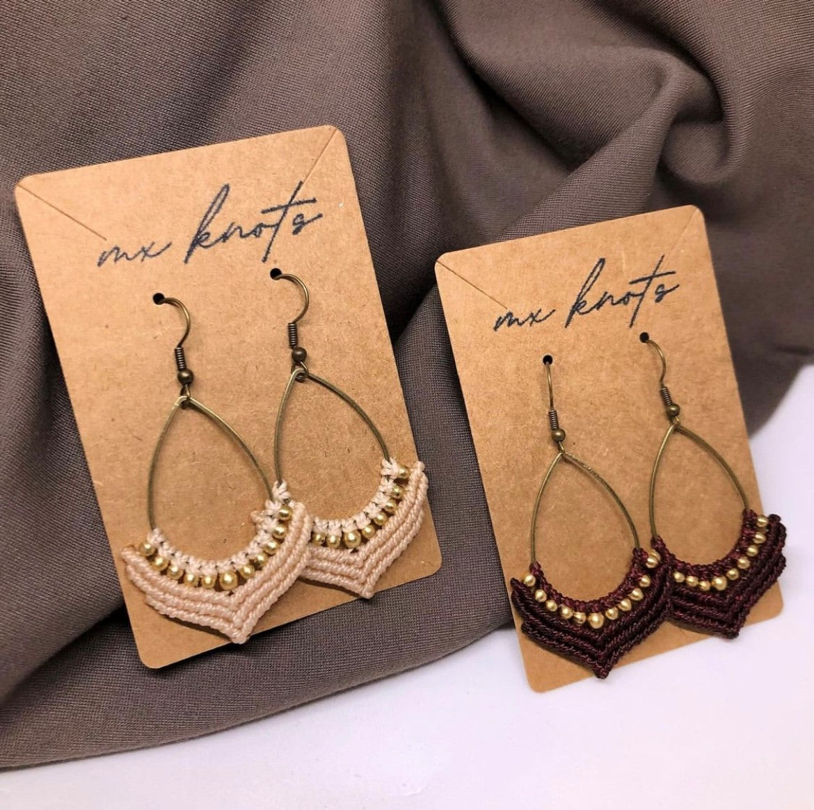 Honey & Cream Drop Earrings