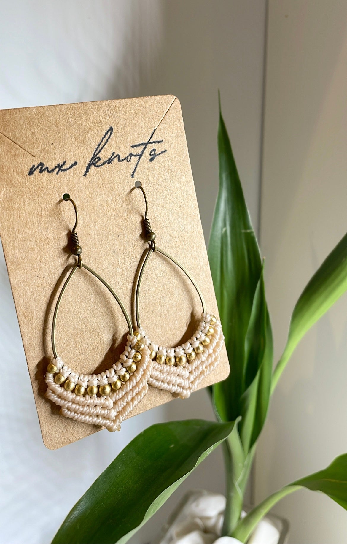 Honey & Cream Drop Earrings