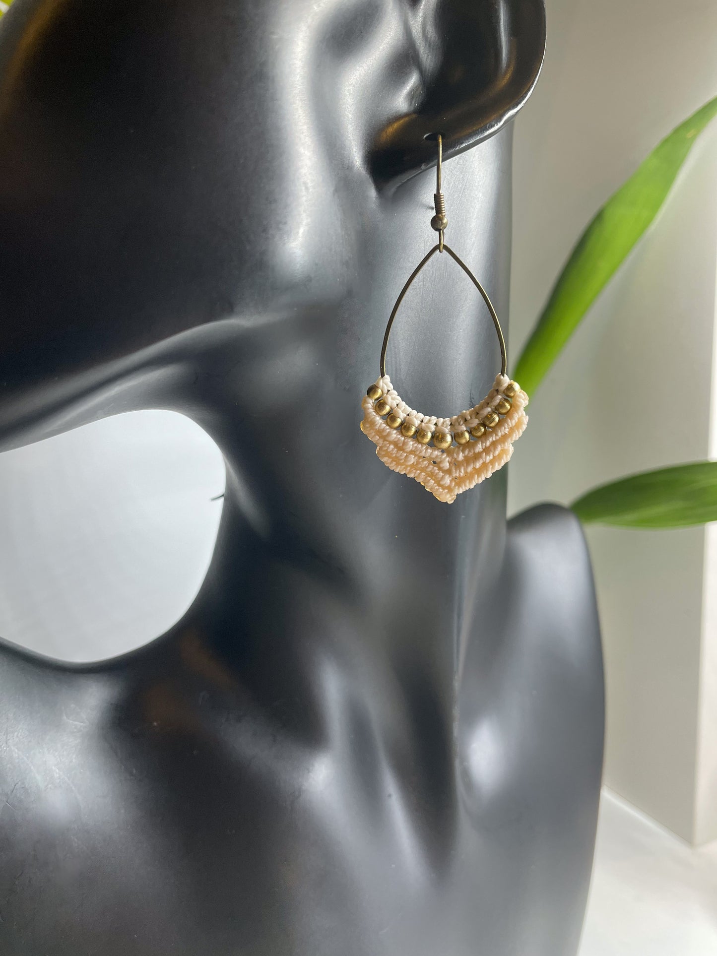 Honey & Cream Drop Earrings