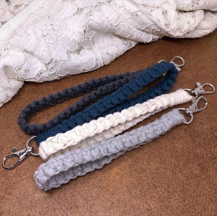 Macrame Wristlet Keychain